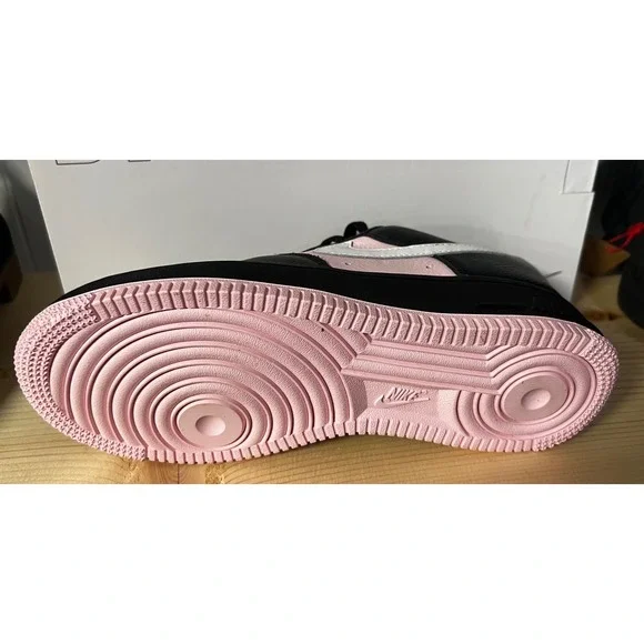 Nike Air Force 1 Low By You Black Pink White Womens 7 DV3907-900 Custom NEW - Picture 2 of 10